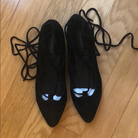 Jeffrey Campbell Atsuko black suede shoes size 9 - Picture 2 of 5